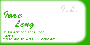 imre leng business card